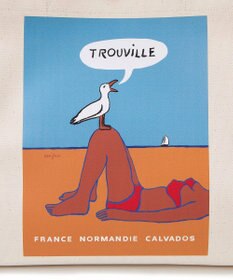 TOPKAPI 【Breath TOPKAPI】サヴィニャック × Breath TOPKAPI アート プリント オーガニックキャンバス トート バッグ