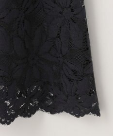 自由区 【XSサイズ～/洗える/セット可】フラワーコードレース レーススカート