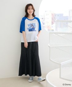 Green Parks スティッチ／シアー半袖ラグランＴシャツ