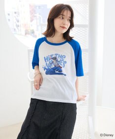 Green Parks スティッチ／シアー半袖ラグランＴシャツ