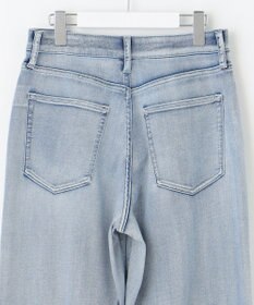 自由区 L 【19号サイズまで展開】ウスカルデニムダーツカーブ パンツ