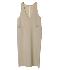 AMERICAN HOLIC イージーケアＵネックＩラインワンピース