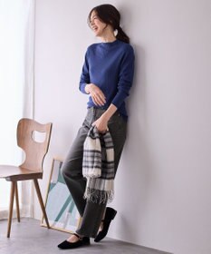 ANY 【洗濯機可】ランダムリブハイネックニット