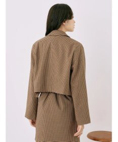 earth music&ecology チェックショートジャケット