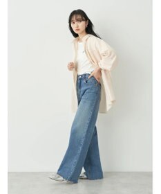 earth music&ecology サッカーストライプボーイズライクシャツ