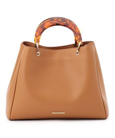 23区 アクリルハンドル バッグ キャメル系