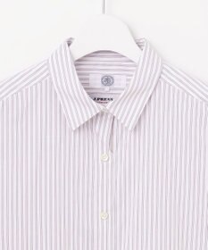 J.PRESS LADIES L 【洗える】BEZ ストライプ シャツカラー ブラウス