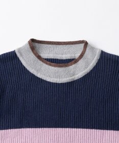 TRICOTE ボーダーリブセーター