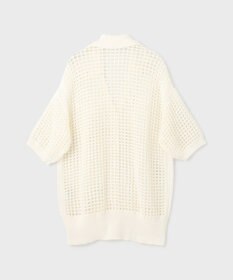 GRACE CONTINENTAL メッシュスキッパーニットカーディガン