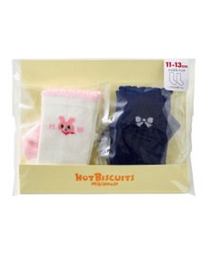MIKI HOUSE HOT BISCUITS 【9-19cm / 靴下2足セット】 ハイソックスパック