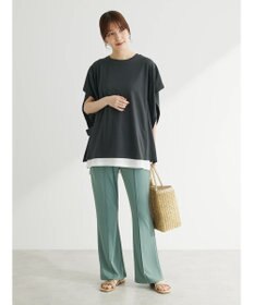 Green Parks ポンチョ風レイヤードチュニック