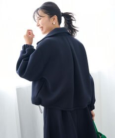 UNFILO L 【野呂佳代さん着用】BEAUTY FORM JERSEY+ ZIPブルゾン