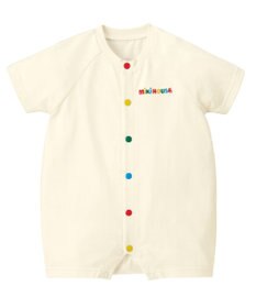 MIKI HOUSE HOT BISCUITS 【ミキハウス】 【70-90cm】 バックロゴショートオール