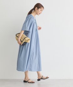 earth music&ecology ギャザーロングワンピース