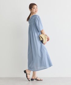 earth music&ecology ギャザーロングワンピース