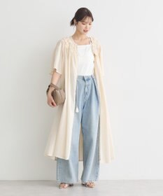 earth music&ecology ギャザーロングワンピース