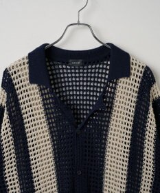 WEGO マルチストライプニットシャツ（S）