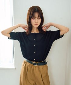 YECCA VECCA 半袖シアーカーディガン