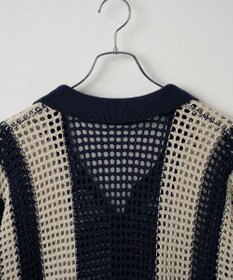 WEGO マルチストライプニットシャツ（S）