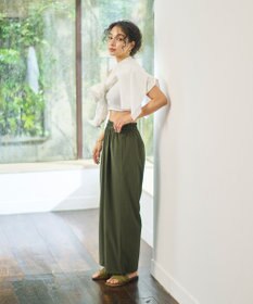 #Newans 【UVカット・撥水】ワイドパンツ ラッシュガード