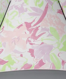 AURORA 【 CHARLES JOURDAN（シャルル ジョルダン）】 水彩調のカサブランカ柄 ジャンプ式耐風傘