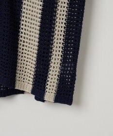 WEGO マルチストライプニットシャツ（S）