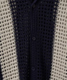 WEGO マルチストライプニットシャツ（S）