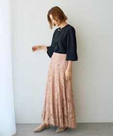 YECCA VECCA スカラップレースマーメイドスカート