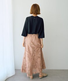 YECCA VECCA スカラップレースマーメイドスカート