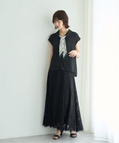 YECCA VECCA スカラップレースマーメイドスカート