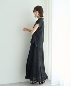 YECCA VECCA スカラップレースマーメイドスカート