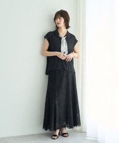 YECCA VECCA スカラップレースマーメイドスカート