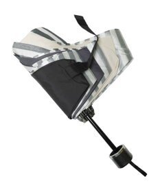 +RING UNISEX プラスリング 簡単開閉式折傘55cm BLK-STP T1383