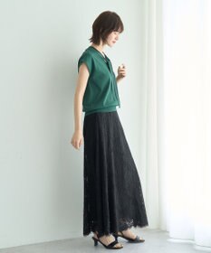 YECCA VECCA スカラップレースマーメイドスカート