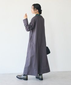 CRAFT STANDARD BOUTIQUE 刺繍入りツイルＶネックワンピース