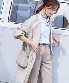 Tiaclasse 【洗える】パフスリーブ着流しコート