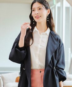 Tiaclasse 【洗える】パフスリーブ着流しコート