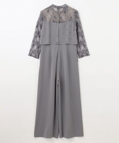 GRACE CONTINENTAL 刺繍ワイドサロペット