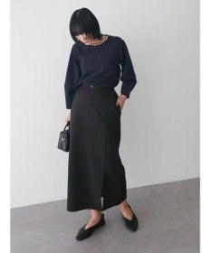 Green Parks パール付ポンチカットプルオーバー