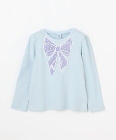 ANY KIDS ドットリボン 長袖Tシャツ