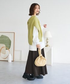 Green Parks シアーニットＶネックカーディガン