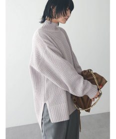 Green Parks ｍｏｋｏモール畦ニット前後差プルオーバー