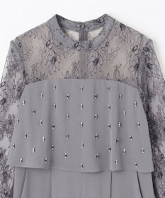 GRACE CONTINENTAL 刺繍ワイドサロペット