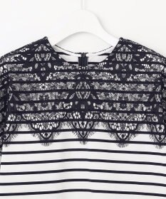 自由区 【洗える】レース Tシャツ