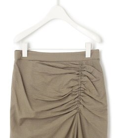 ICB L 【洗える】コットンリップル ナロースカート