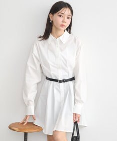 earth music&ecology ウエストタックシャツミニワンピース