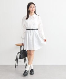 earth music&ecology ウエストタックシャツミニワンピース