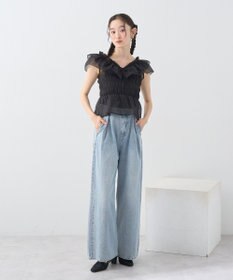 earth music&ecology タックホックデニムパンツ