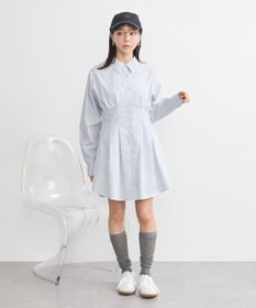 earth music&ecology ウエストタックシャツミニワンピース