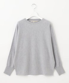 自由区 【洗える】ソフトウールハイゲージ ドルマンスリーブニット